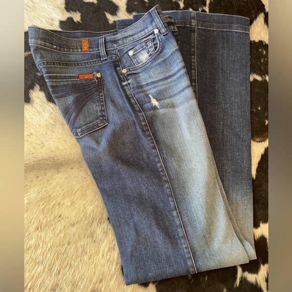 7 For all Man Kind Dojo Trouser Jeans - Picture 1 of 1